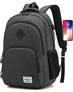 AUGUR men's slim laptop backpack (15.6") with USB charging port & water resistance at Best Market