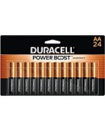 Duracell Coppertop AA Batteries with Power Boost Ingredients, 24 Count Pack Double A Battery with Long-lasting Power, Alkaline AA Battery for Household and Office Devices