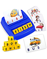 Fenikso Matching Letter Game, Alphabet Spelling & Reading Words, Objects & Color Recognition, Early Learning Educational Toy for Preschool & Kindergarten Kids Over 3-8 Years Old, Best Gifts