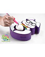 The Eggmazing Egg Decorator Kit - Includes Bunny Egg Decorating Spinner Arts and Crafts Set with 8 Colorful Quick Drying Markers [Packaging May Vary]