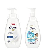 Dove Foaming Body Wash for Soft, Smooth Skin Deep Moisture and Kid's Cotton Candy 2 Skin Care Products for the Family In One Bundle, 13.5 Fl Oz (Pack of 4)