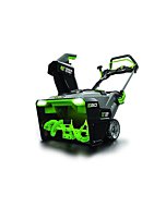 EGO Power+ SNT2112 21-Inch 56-Volt Lithium-Ion Cordless Snow Blower with Steel Auger - (2) 5.0Ah Batteries and Dual Port Charger Included, Black