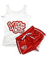 NEWSITE Women's Two Piece Workout Outfits Camisole Cami Tank Tops and Shorts Yoga Sets,Wild'n Out,S