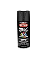 12 oz Krylon K02754007 Black Fusion All-In-One Paint & Primer Spray Paint, Matte