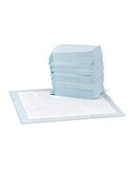 Amazon Basics Dog and Puppy Pee Pads with Leak-Proof Quick-Dry Design for Potty Training, Standard Absorbency, Regular Size, 22 x 22 Inches - Pack of 100