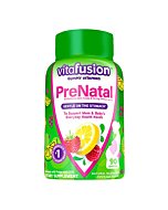 vitafusion PreNatal Gummy Vitamins, Raspberry Lemonade Flavored, Pregnancy Vitamins for Women, With Folate and DHA, America’s Number 1 Gummy Vitamin Brand, 45 Day Supply, 90 Count