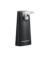 Hamilton Beach Electric Automatic Can Opener with Easy-Clean Detachable Cutting Lever, Cord Storage, Knife Sharpener, Black (76702)