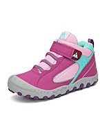 Mishansha Boy's Ankle Hiking Boots Trekking Running Fashion Girl's Sneaker Anti-Slip Breathable Casual Kid's Walking Shoes Purple 12.5 toddler