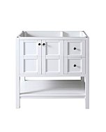 Virtu USA ES-30036-CAB-WH Winterfell Bathroom Vanity, 36 inches, White