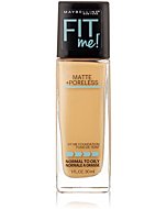 Maybelline New York Fit Me! Matte + Poreless Foundation, Natural Beige [220] 1 Fl oz (Pack of 3)