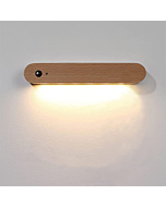 Battery Operated Wall Light-LED Kids Bedroom Motion Sensor Night Light,USB Rechargeable Magnetic Light with Warm White Light for Kids Room Bathroom Cabinet Closet Hallway Camper, Brown