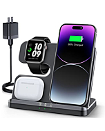 New Wireless Charging Station 3 in 1 Wireless Charger for iPhone 14 13 12 11 Pro Max/X/8 Charging Station for Multiple Devices for Apple Watch Ultra SE 8 7 6 5 4 3 2 for AirPods Pro 3 2