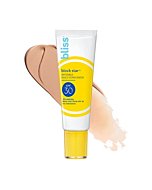 Bliss Tinted Sunscreen | Block Star Face Sunscreen | SPF 30 | 100% Mineral Sunscreen | Non-Greasy & Non-Irritating | Vegan | 1.4 fl oz