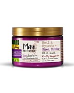 Maui Moisture Heal & Hydrate + Shea Butter Hair Mask & Leave-In Conditioner Treatment to Deeply Nourish Curls & Help Repair Split Ends, Vegan, Silicone, Paraben & Sulfate-Free, 12 oz