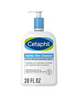 A bottle of Cetaphil Gentle Skin Cleanser with a rating of 5 stars.