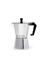 Classic Stovetop Espresso and Coffee Maker, Moka Pot for Italian and Cuban Café Brewing, Greca Coffee Maker, Cafeteras, 6 Espresso Cups, Silver Primula