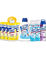 Lysol Disinfection & Laundry Bundle - wipes, sanitizer, sprays