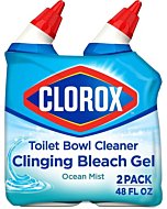 Clorox Toilet Bowl Cleaner Gel - Ocean Mist, 24 oz bottles