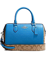 Coach Rowan Satchel In Signature Canvas