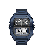 Diesel Men's 51mm Clasher Multi-Movement Stainless Steel Analog-Digital Watch, Color: Blue (Model: DZ7464)