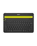 Logitech K480 Wireless Multi-Device Keyboard for Windows, macOS, iPadOS, Android or Chrome OS, Bluetooth, Compact, Compatible with PC, Mac, Laptop, Smartphone, Tablet - Black