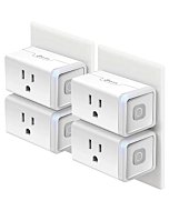 Kasa Smart Plug HS103P4, Smart Home Wi-Fi Outlet Works with Alexa, Echo, Google Home & IFTTT, No Hub Required, Remote Control, 15 Amp, UL Certified, 4-Pack, White