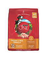 Purina ONE Chicken and Rice Formula Dry Dog Food - 40 lb. Bag