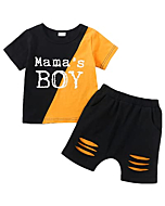 KIMI BEAR 18 Months Boy Clothes Toddler Baby Boy Clothes Summer Mamas Boy Outfits Cotton Bermuda Shorts Set Playwear Cute 24 Month Boy Clothes Orange