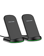 Yootech [2 Pack] Wireless Charger,10W Max Wireless Charging Stand,Compatible with iPhone 14/14 Plus/14 Pro/14 Pro Max/13/13 Mini/13 Pro Max/SE 2022/12/11/X/8,Galaxy S22/S21/S20/S10(No AC Adapter)