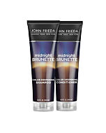 John Frieda Midnight Brunette Visibly Deeper Shampoo and Conditioner Set for Brunette Hair, with Evening Primrose Oil and Natural Cocoa, Natural or Color Treated Hair(8.3 oz, Pack of 2 Set)