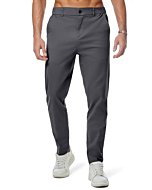 JMIERR Men's Stretch Chino Pants Business Casual Stretch Waist Slim Fit Tapered Cotton Twill Trousers Dress Pants, 2XL, Dark Grey