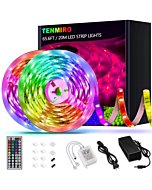 Tenmiro 65.6ft Led Strip Lights, Ultra Long RGB 5050 Color Changing LED Light Strips Kit with 44 Keys Ir Remote Led Lights for Bedroom, Kitchen, Home Decoration