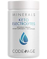 Codeage Keto Electrolytes Supplement – Vegan Electrolyte Tablets w Magnesium, Potassium, Calcium & Salt - Electrolyte Powder Salt Pills & Drink Hydration Supplements – Non-GMO, Keto Diet -180 Capsules