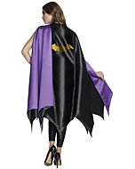 Yellow Bat Symbol on Black Rubie's Deluxe Adult Batgirl Cape