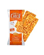 Just the Cheese Bars Cheese Crisps | High Protein Baked Keto Snack | Made with 100% Real Cheese | Gluten Free | Low Carb Lifestyle | CHEESE & AGED CHEDDAR BLEND, 0.8 Ounces (Pack of 10)