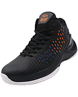 Beita High Upper Basketball Shoes Sneakers Men Breathable Sports Shoes Anti Slip, Black, 10