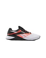 Reebok Unisex Nano X4 Sneaker, Black/Footwear White/Orange Flare, 6.5 US Men