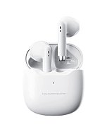 True Wireless Earbuds White Bluetooth 5.3 with Microphone for Working Out Noise Canceling Blue Tooth Ear Buds Deep Bass TWS Wireless Earphones with Charging Case in Ear Headphone for iPhone Android