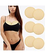 Panitay 6 Pcs Cotton Castor Oil Breast Pads Reusable Washable Castor Oil Breast Pads Less Mess Comfortable Soft Nursing Pads with Carry Bag for Breast, Castor Oil Not Included, Fit C to D Cups