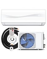 PETSITE 24000 BTU Mini Split Air Conditioner Pre-Charged Inverter Heat Pump System, 18.5 SEER2 208-230V Wall Mounted Ductless AC Unit Energy Saving with Installation Kit Cools Rooms up to 1500 Sq. Ft, White