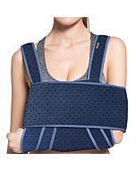 Velpeau Arm Sling Shoulder Immobilizer - Can Be Used During Sleep - Rotator Cuff Support Brace - Adjustable Medical Sling for Broken & Fractured Bones, Dislocation, Sprains, Strains & Tears (Medium)