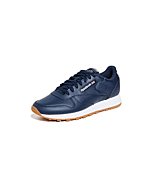 Reebok Unisex Classic Leather Sneaker, Vector Navy/FTWR White Rubber Gum-03, 7 US Men