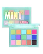 UCANBE Colorful Matte Makeup Eyeshadow Palette, 15 Shades Vibrant MACARON Pastel Eye Shadow Pallet, High Pigmented Blendable Rainbow Make Up Plattet Kit - Mint Candy