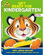 School Zone - Get Ready for Kindergarten Workbook - 256 Pages, Ages 5 to 6, Alphabet, ABCs, Letters, Tracing, Printing, Numbers 0-20, Early Math, Shapes, Patterns, Comparing, and More