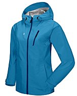 Little Donkey Andy Women's High-Performance Waterproof Rain Jacket Lightweight Outdoor Hiking Raincoat Bright Blue S