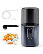 Cordless Electric Pill Crusher Grinder Pulverizer - Grind and Pulverize Multiple Pills, Small and Large Medication and Vitamin Tablets to Fine Powder - Removable Grinding Cup for Easy Cleaning