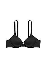 Victoria's Secret Everyday Comfort Push Up Bra, Moderate Coverage, Padded, Plunge Neckline, Bras for Women, Body by Victoria Collection, Black (32B)