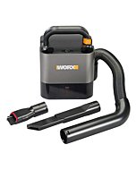 WORX WX030L 20V Power Share Cordless Cube Vac Compact Vacuum, Black