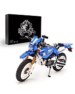 ShupBear Creator Expert Blue Super Cross-Country Motorcycle Set,Adult Car Model,Building Blocks 799 PCS