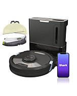 Shark AI Ultra 2in1 Robot Vacuum & Mop with Sonic Mopping, Matrix Clean, Home Mapping, HEPA Bagless Self Empty Base, CleanEdge Technology, for Pet Hair, Wifi, Works with Alexa, Black/Silver (RV2610WA)